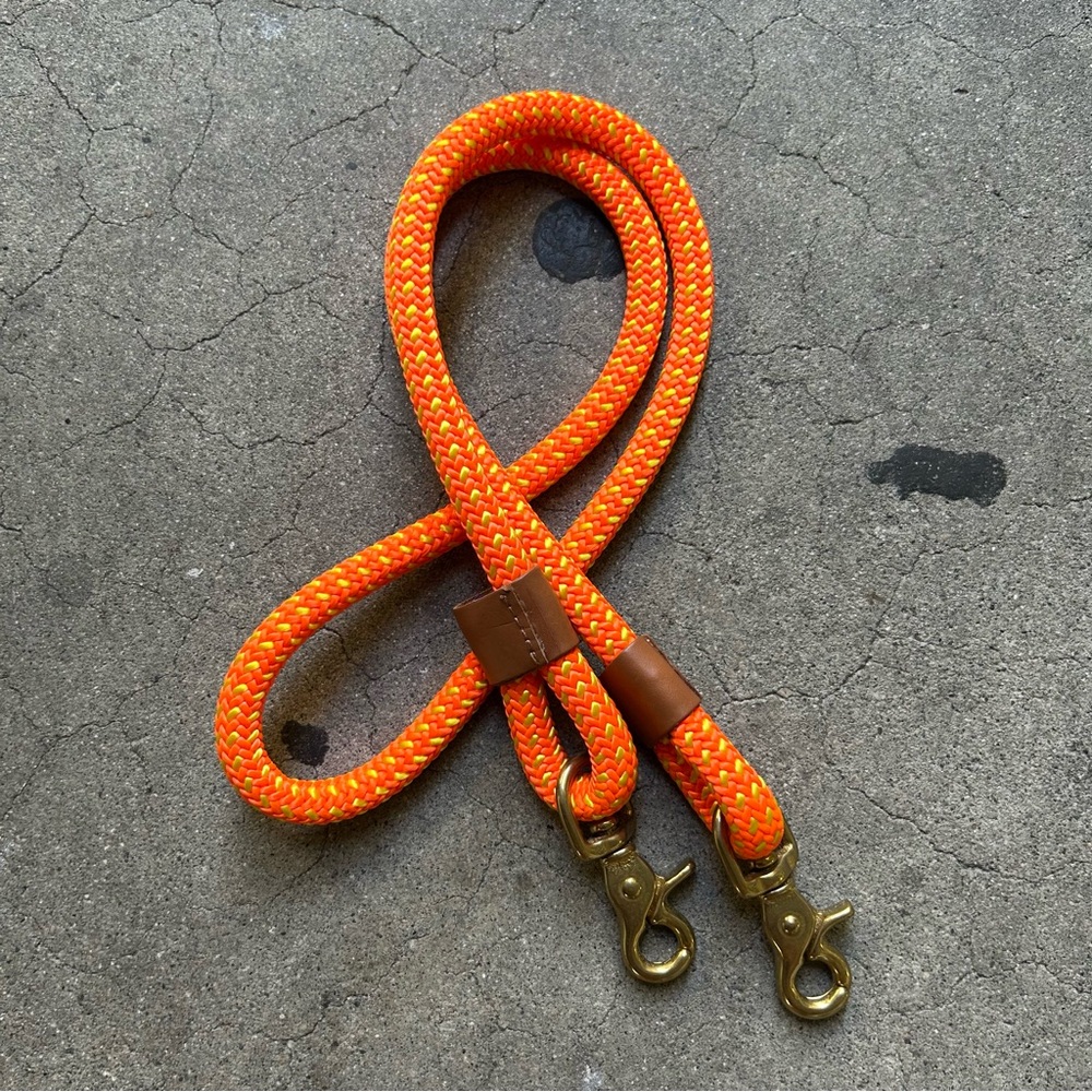 Clare V Neon Orange Sailcord Strap